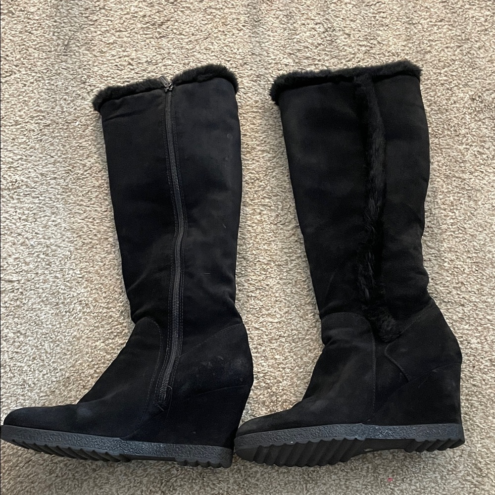 Aquatalia knee high suede winter boots SZ 9.5
